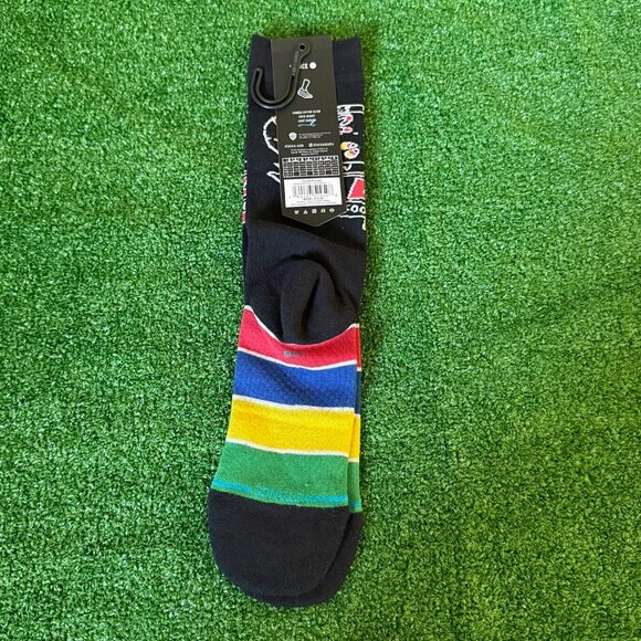 STANCE ELF Food Groups Multicolor Christmas Festive Socks Crew Socks Size L NEW - Picture 5 of 7